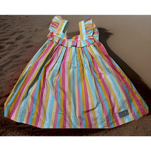 Elanore Rose Girls 6/8 Sleeveless Colorful Dress